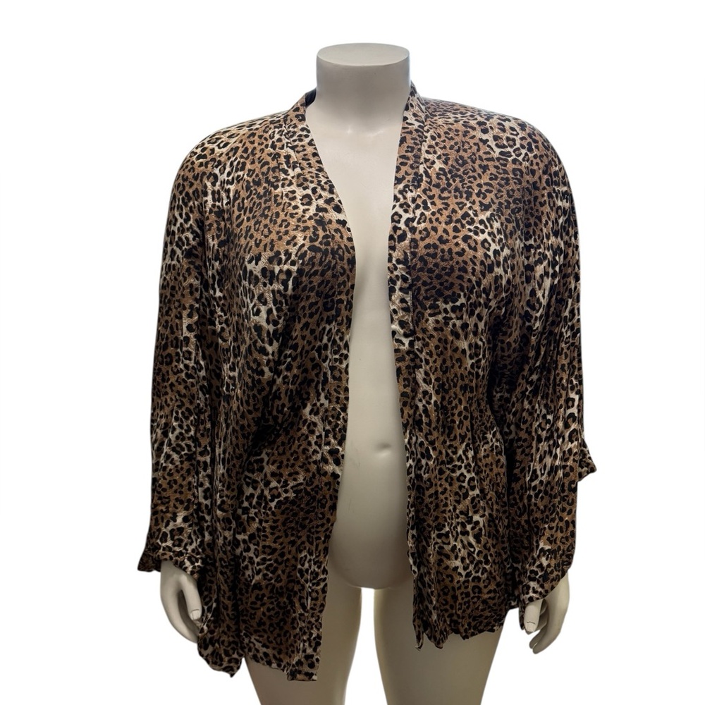 Style Envy Animal Print Open Front Cardigan- Size 1X